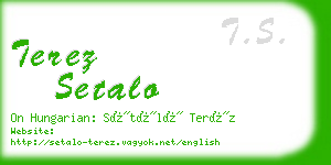 terez setalo business card